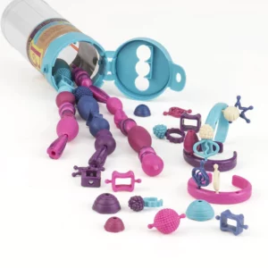 Zabawka kreatywna dla dzieci B.TOYS KORALIKI DO ROBIENIA BIŻUTERII 50 ELEMENTÓW TURKUS