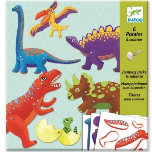 Zabawka kreatywna dla dzieci DJECO RUCHOME POSTACIE DINOZAURY